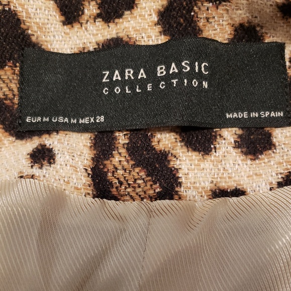 NWOT Zara Animal Print Frock Coat - Picture 6 of 6